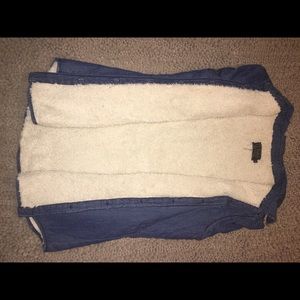 2 for $15- Jean button down shirt w/ Sherpa lining
